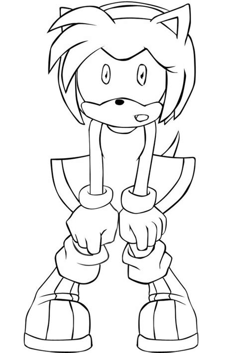Sonic Amy Rose Coloring Pages Iremiss