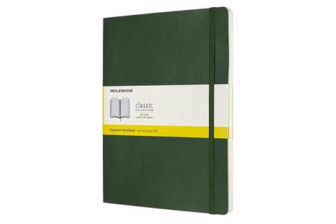 Moleskine Squared Softcover Notebook Xl Myrtle Green