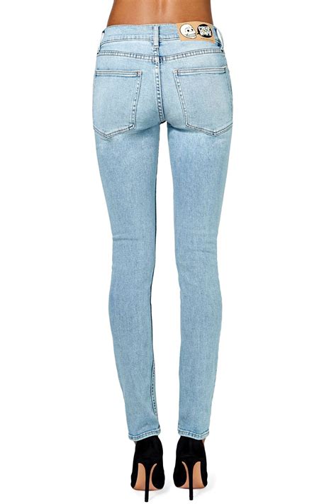 Lyst Nasty Gal Cheap Monday Tight Skinny Jeans Light Wash In Blue