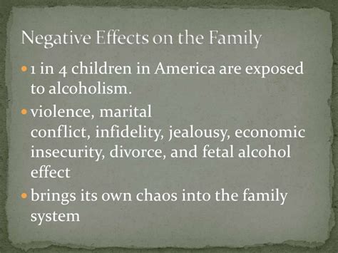 Enjoy reading and share 141 famous quotes about alcoholism with everyone. Alcohol And The Effect On The Family