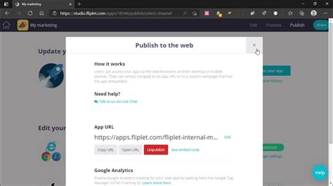 Publish A Web App Using Fliplet Studio Youtube