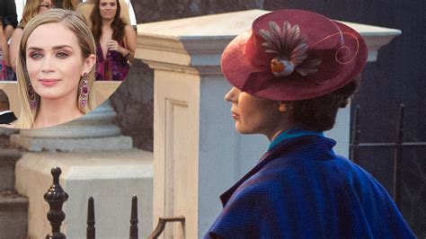 first look at emily blunt as mary poppins see the newly released pic entertainment tonight