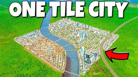 Engineering the perfect ONE TILE city in Cities Skylines! - YouTube
