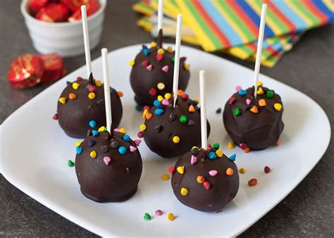 I used a chocolate sponge recipe but you can use any sponge cake recipe you like. Easy Brownie Cake Pops Recipe from Barbara Bakes