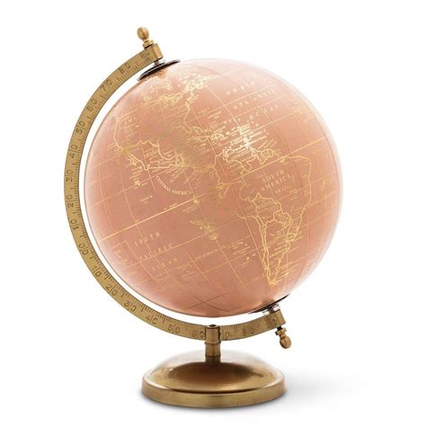 Pink And Gold Globe Decoração De Quarto Decoração The Wonders