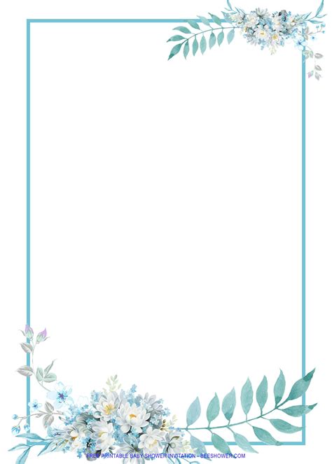 Free Printable Romantic Blush Floral Invitation Templates Free