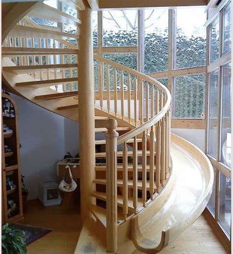 Best materials for spiral staircase design. Spiral staircase with slide! | Dream house, Staircase ...
