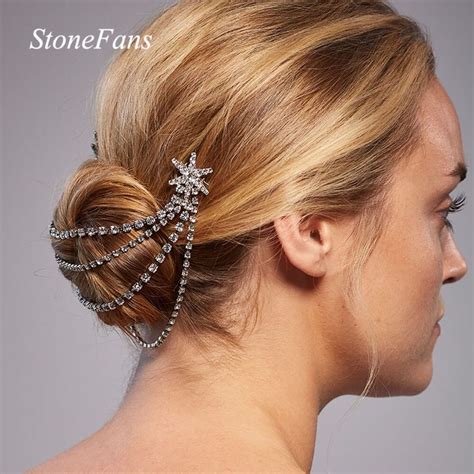 Rhinestone Hair Chain Accessories Bridal Hair Chain Rhinestone