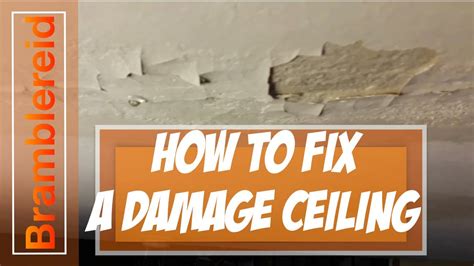 Have a leak from balcony which has penetrated our ceiling in our front room. DIY How to Fix a Ceiling after Water Damage | Using ...