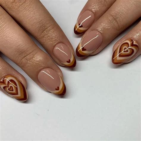 19 Heart Nails Ideas To Spice Up Your Valentines Day Diy Brown