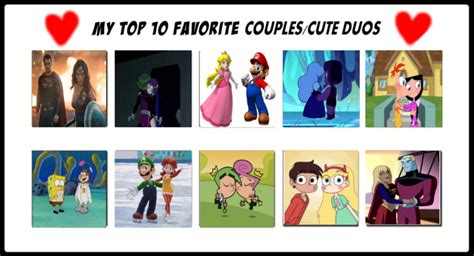 Top 10 Favorite Couplescute Duos By Princessflamefigher On Deviantart