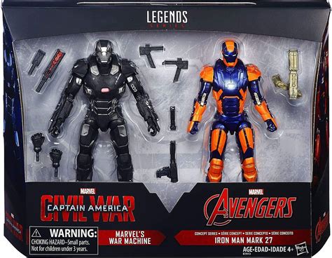 Hasbro 6 Marvel Legends 2016 2 Pack Civil War War Machine Iron Man