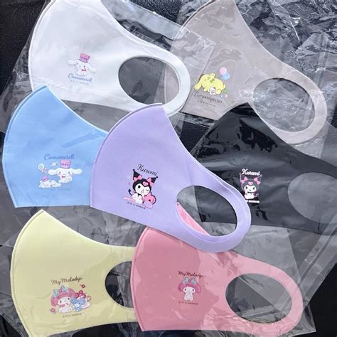Sanrio Melody Kuromi Cinnamoroll Washable Reusable Face Mask Adults Face Mask Shopee Malaysia