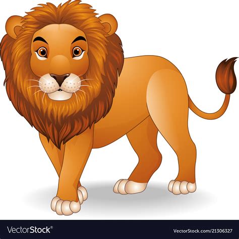 Cartoon Lion Character Royalty Free Vector Image