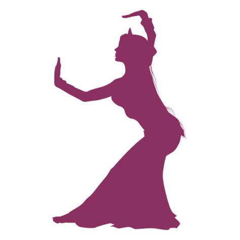 Belly Dance Silhouette Graphic Design Violet Vector Png Download