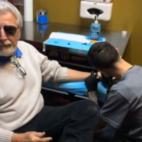 80 Year Old Grandpa Gets Tattoo To Support His Gay Grandson