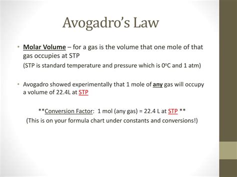 Ppt Avogadros Law Powerpoint Presentation Free Download Id1534423