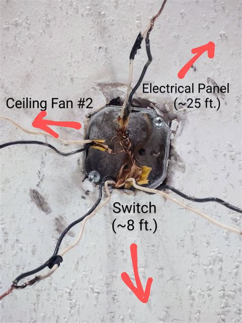 Electrical Ceiling Fans How Do I Identify This 4th Unexpected Cable