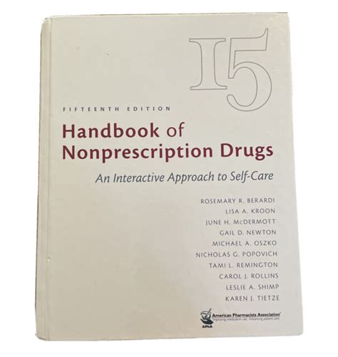 Handbook Of Nonprescription Drugs By Lisa A Kroon Tami L Remington