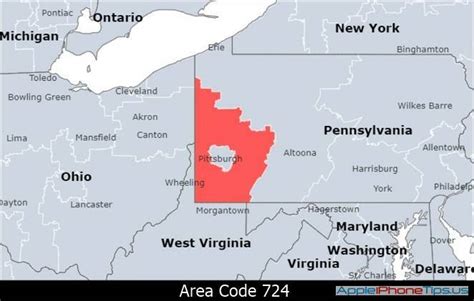What And Where Is 724 Area Code Location Cities Counties 2024