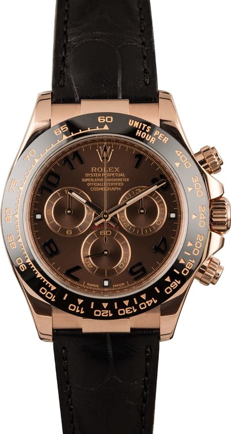 Rolex Daytona Rose Gold Chocolate Dial Buy 100 Rolex At Bobs