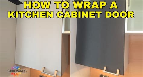 How To Wrap A Kitchen Cabinet Door Diy Vinyl Wrapping Tutorial For