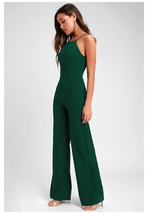green jumpsuit outfit prom jumpsuit jumpsuit chic designer jumpsuits grad outfits cute