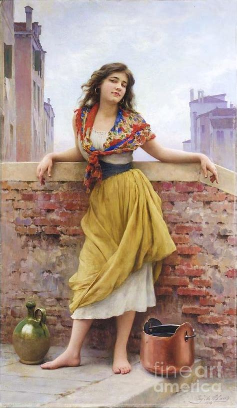 The Water Carrier Painting By Roberto Prusso
