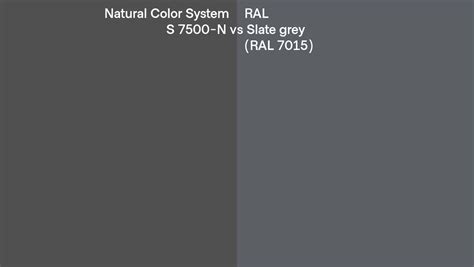 Natural Color System S N Vs Ral Slate Grey Ral Side By Side
