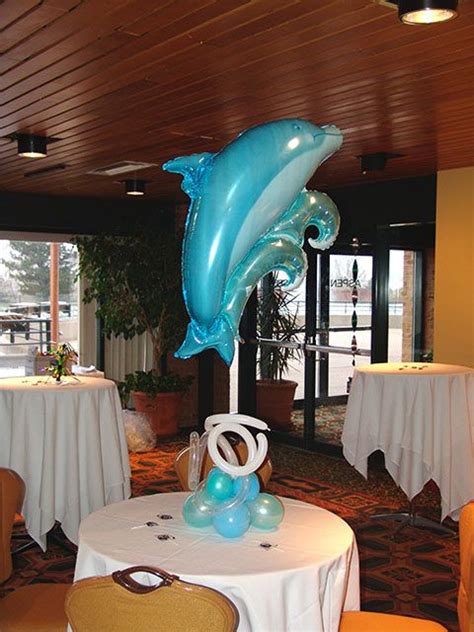 Balloon Centerpiece Balloons In Denver Balloon Centerpieces Dolphin