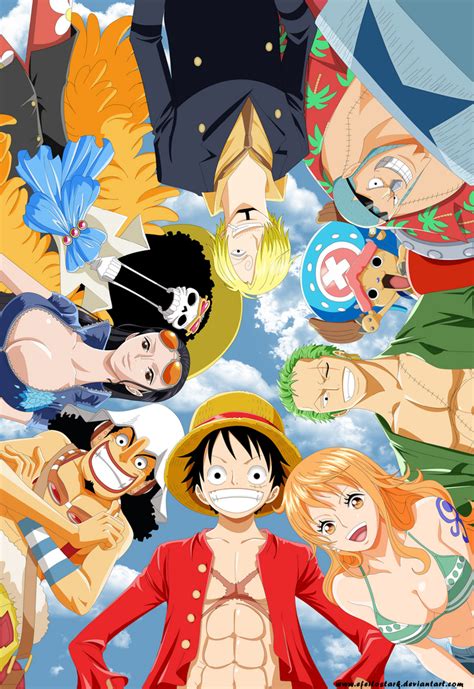 One Piece Mugiwara Crew Lineart By Phantomred17 On Deviantart