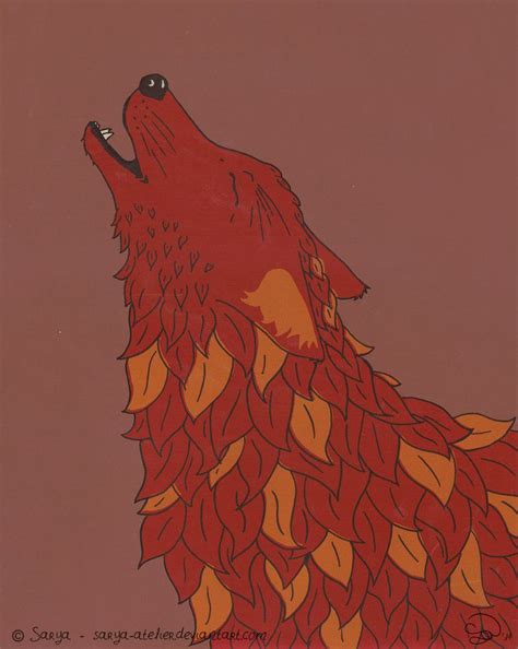 Wolf Of Leaves Autumn By Sarya On Deviantart