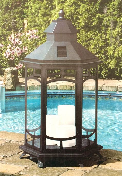 Manor House Oversized 33 In Tall Extra Large Solar Lantern With 3 X