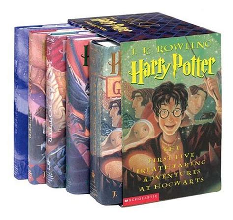 Used harry potter books on amazon. 9780439612555: Harry Potter Hardcover Box Set with Leather ...
