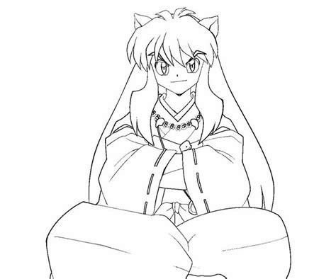Inuyasha Coloring Pages For Boys Inuyasha Anime Drawings