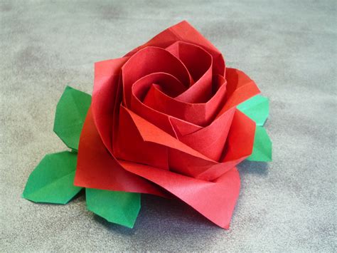 Photo Origami Rose
