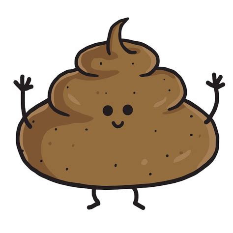 Premium Vector Poop Cute Cartoon Vector Illustration