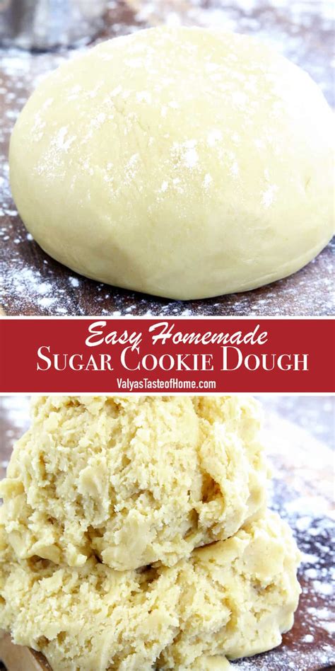 Easy Homemade Sugar Cookie Dough Recipe Valyas Taste Of Home