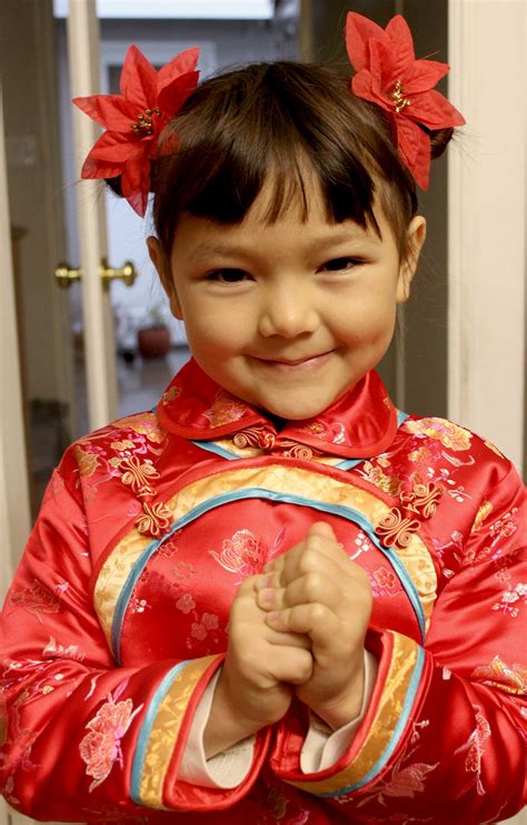Chinese Child Hair Gongxi Facai 2 Side Buns Hairstyle Look Picnik