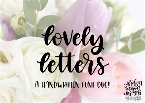 Hand Lettered Font Bundle Script Fonts Creative Market