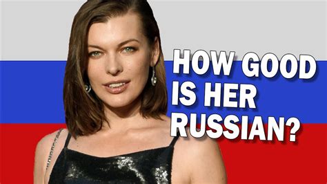 How Good Is Milla Jovovichs Russian Youtube