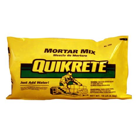 Quikrete 10 Lb Mortar Mix 110210 The Home Depot