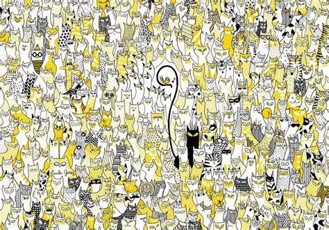 Es hora de poner en marcha los planes. ¿Dónde está el gato negro?, ilustración de Lucile Gomez ...