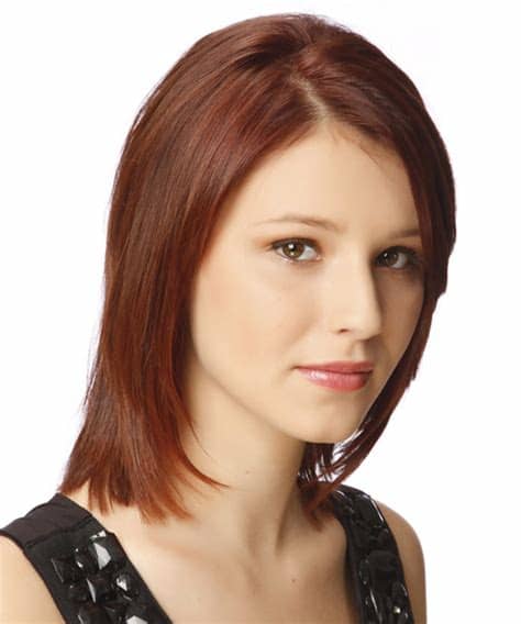 This shade is timeless, classy and a dream come true for women seeking a natural look. Medium Straight Dark Auburn Red Hairstyle