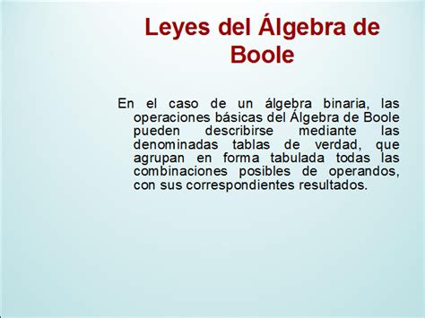 Leyes Del álgebra De Boole Página 2