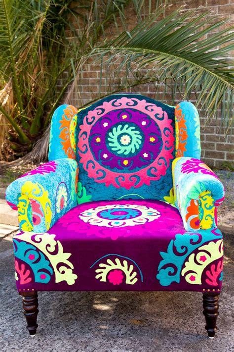 Tree Of Life Psychedelic Chair Funky Home Decor Boho