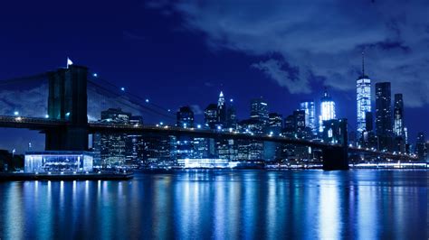 New York Nacht Skyline Kostenloses Stock Bild Public Domain Pictures