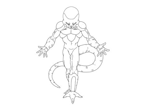 Frieza First Form Coloring Page Coloring Pages