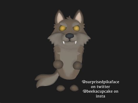Adopt Me Werewolf Concept Art By Me 3 Happy Howl Oween Everybody🐺🐾