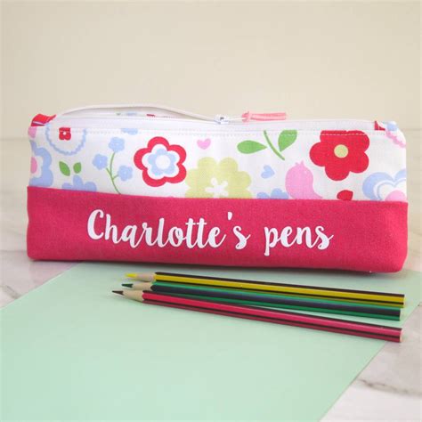 Personalised Pencil Case By Jackie Martin Designs